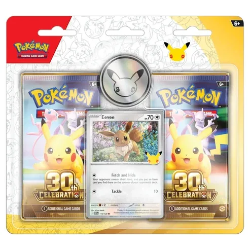 Pokémon 30th Celebration Eevee – Blister (2 pakker) (Engelsk)